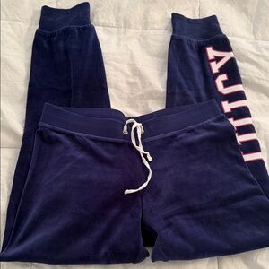 Juicy Couture Navy Sweatpants with White Accents